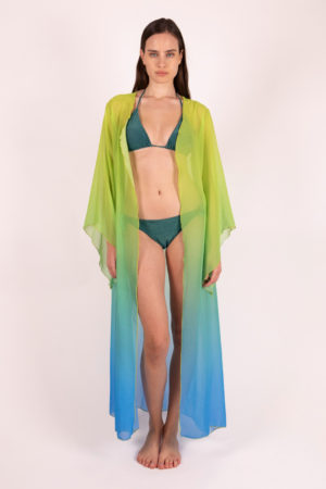 Green Shades Kimono 1